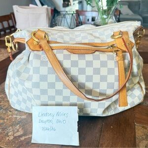 Louis Vuitton Authentic Evora MM Hobo Purse bag